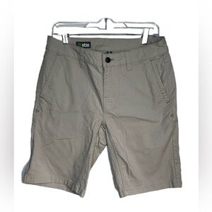 Stio Mens Organic Cotton Beige Shorts Size 30